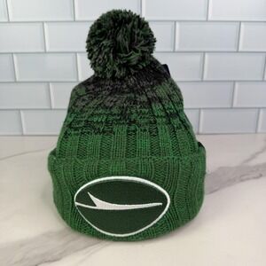 New York Jets Hat Beanie Kids Green Black NFL Football Cuff Knit Pom Winter
